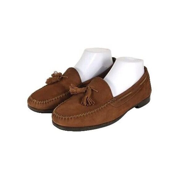 Salvatore Ferragamo Women's US 6,5 EE Leather Tassels Slip-On Loafer Moccasin - Picture 1 of 16